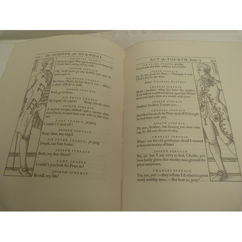 176 - SHERIDAN R. B.&nbsp; The School For Scandal. Ltd. ed. 475. Vignettes & decs. by Thomas Lowinsky.... 