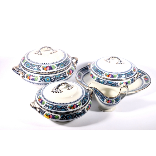 120 - Losol ware Pomona pattern dinner set.