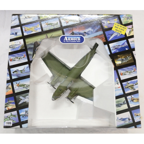 105 - Franklin Mint Armour Collection 1:48 scale diecast metal aeroplane model B11C968 C47 Honey Bun III-U... 