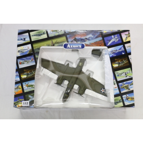 112 - Franklin Mint Armour Collection 1:48 scale diecast metal aeroplane model B11C979 B25B Rupturd Duck U... 