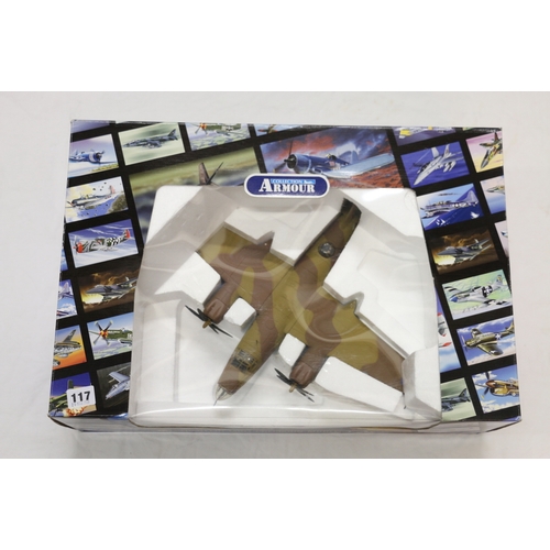 117 - Franklin Mint Armour Collection 1:48 scale diecast metal aeroplane model B11E054 B26 Marauder Domini... 