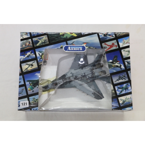 121 - Franklin Mint Armour Collection 1:48 scale diecast metal aeroplane model B11F031 MIG 29 Russian Acro... 