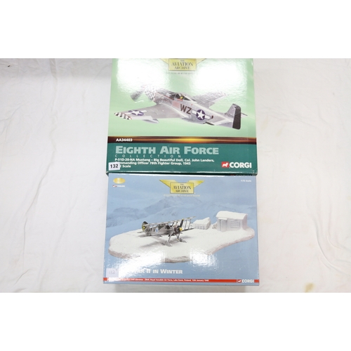 132 - Corgi The Aviation Archives 1:32 scale limited edition diecast aeroplane model AA34403 Eight Air For... 