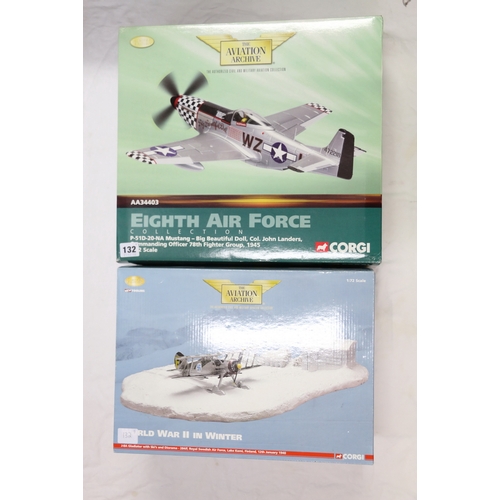 132 - Corgi The Aviation Archives 1:32 scale limited edition diecast aeroplane model AA34403 Eight Air For... 