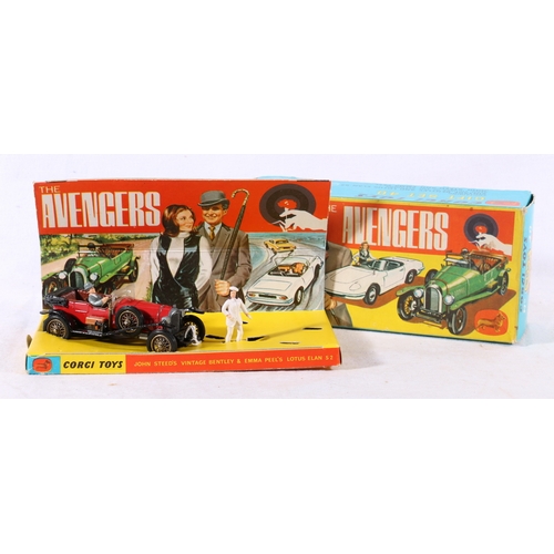 3 - Corgi Toys diecast gift set 40 The Avengers (incomplete) with John Steed's Bentley (red version), Jo... 