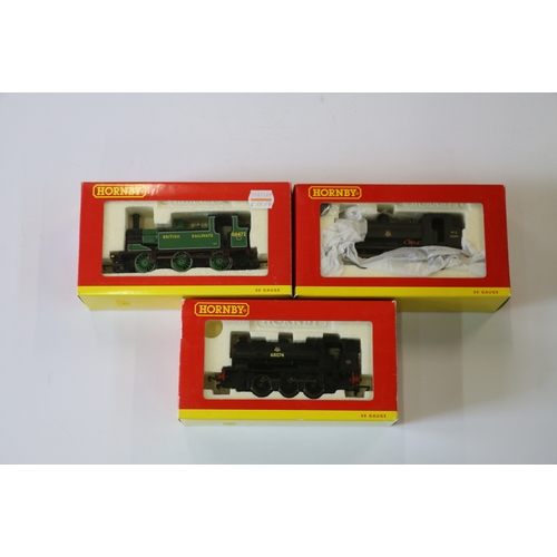 77 - Three Hornby OO gauge model railway locomotives including R2326 0-6-0ST Class J94 locomotive 68074 B... 