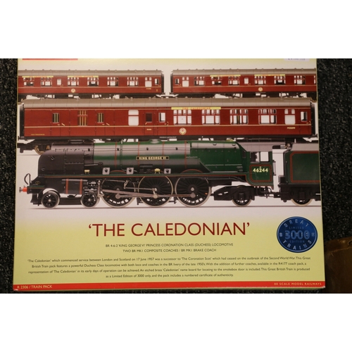 78 - Hornby OO gauge model railways train pack R2306 The Caledonian with 4-6-2 King George VI tender loco... 