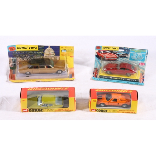 91 - Corgi Toys diecast vehicles including 262 Lincoln Continental Executive Limousine with illuminated T... 