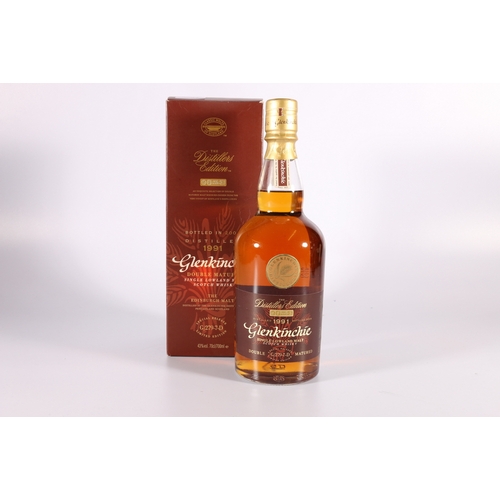 211 - GLENKINCHIE 1991 Distillers Edition Classic Malts of Scotland 14 year old double matured Lowland sin... 