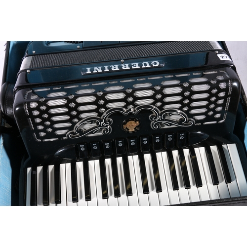 271 - An Italian Guerrini Oxford 3 accordion with nine 