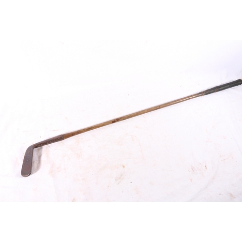 289 - Hickory shafted golf club with unnamed blacksmith forged head