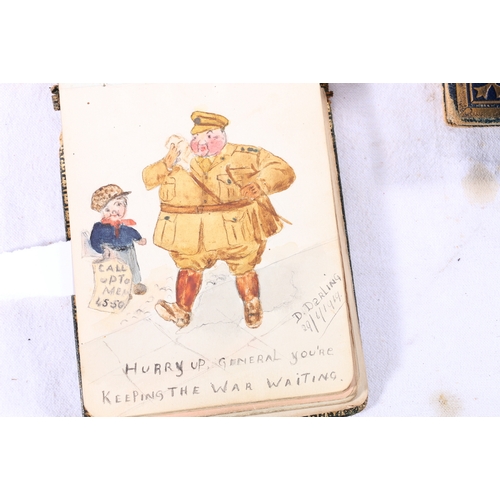 304 - Five albums of autographs and sketches mostly WWI era and earlier and connected to the Scarborough a... 