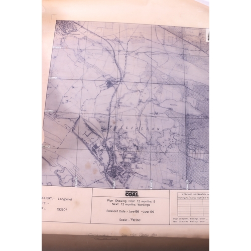 317 - British Coal acetate maps of Longannet 