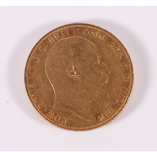 405 - UNITED KINGDOM Edward VII (1901-1910) gold sovereign 1908, S3969