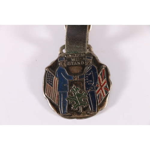 481 - Rare white metal and enamel medal by Greendock Company of Chicago issued to the delegates of the 11t... 