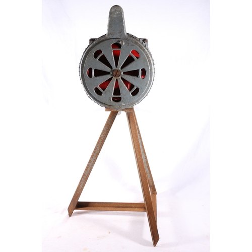 540 - WWII era air raid siren by Carter of Nelson England with plaque 