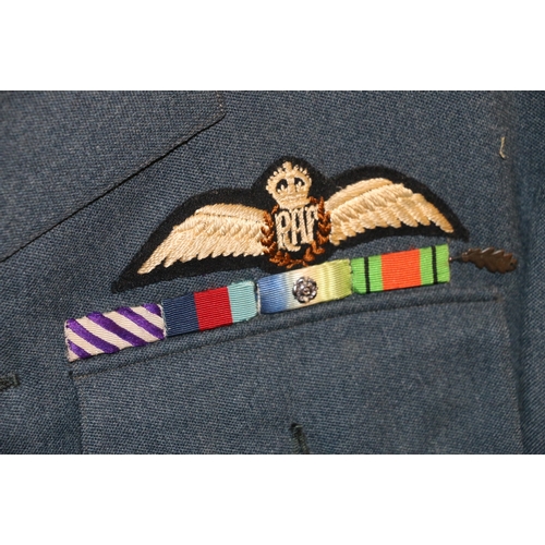 546 - British Royal Air Force dress uniform jacket having Burton of Princes Street Edinburgh label, RAF br... 