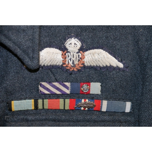 550 - British Royal Air Force dress uniform jacket having L Harris Ltd label dated 1944 