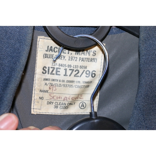 553 - British Royal Air Force dress uniform jacket having James Smith & Co (Derby) Ltd label 