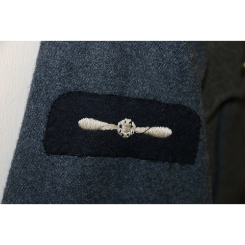 555 - British Royal Air Force dress uniform jacket having M & N Horne Ltd label dated 1941 