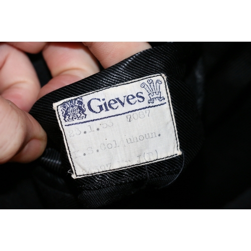 563 - British Royal Navy dress uniform jacket having Gieves label 