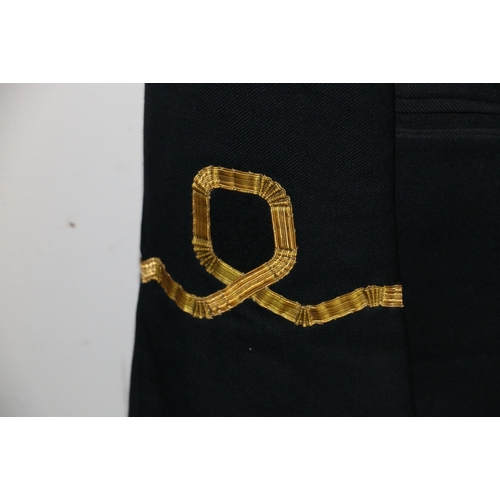 579 - British Royal Navy dress uniform jacket having C G Bernard & Sons Ltd of Harwick label 