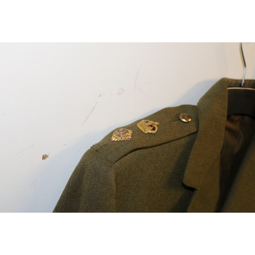 585 - British Army dress uniform jacket having brass spherical buttons possibly 6th Duke of Connaught Own ... 