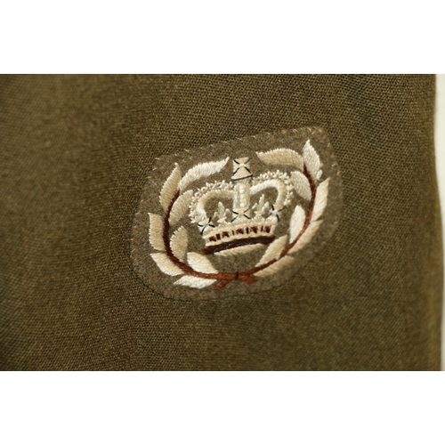 599 - British Army dress uniform jacket having H Lotery and Co (Uniforms) Ltd label dated 1965 