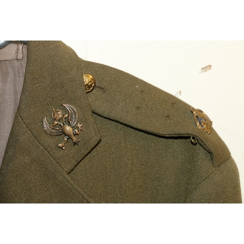 601 - British Army dress uniform jacket having A and J Lambert of 27 Queensferry Street Edinburgh label 