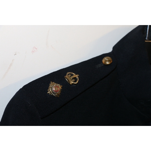 603 - British Army dress uniform jacket with brass 6th Lancers Punjab (Indian) spherical buttons, 6L colla... 