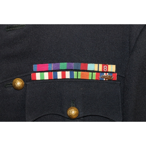 604 - British Army dress uniform jacket having William Anderson and Son Ltd of Edinburgh and Glasgow label... 