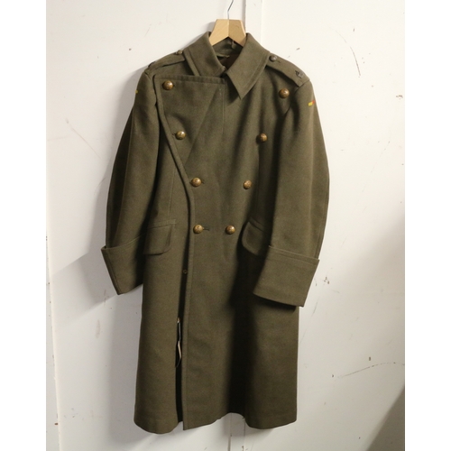 608 - British Army dress uniform jacket or greatcoat having Herbert Chappell Ltd 