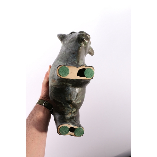 10 - Studio Pottery model of a bison or bull, unsigned but in the Otto Keramik West German Ruscha pottery... 