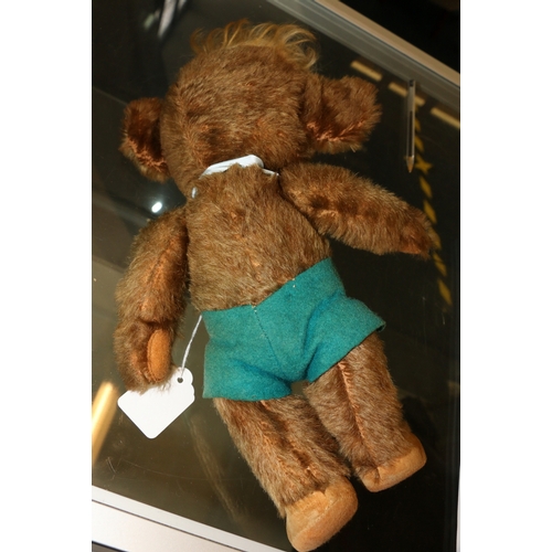 146 - Rare Merrythought Punkinhead teddy bear with articulated limbs, 37cm tall. Punkinhead bears were mad... 