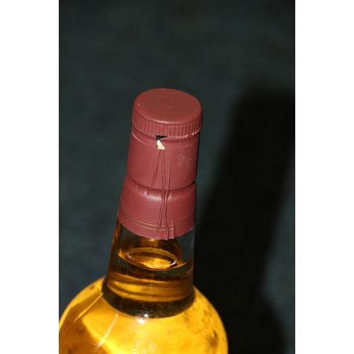 174 - GLENLIVET 12 year old pure single malt Scotch whisky, bottom part of the label unprinted and missing... 