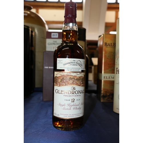 218 - THE GLENDRONACH 12 year old Highland single malt Scotch whisky 40% abv 70cl, STRATHISLA 12 year old ... 