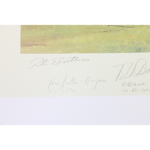 520 - ROBERT TAYLOR Hurricane Scramble Print, pencil signed limited edition 4/1000, image size 4... 