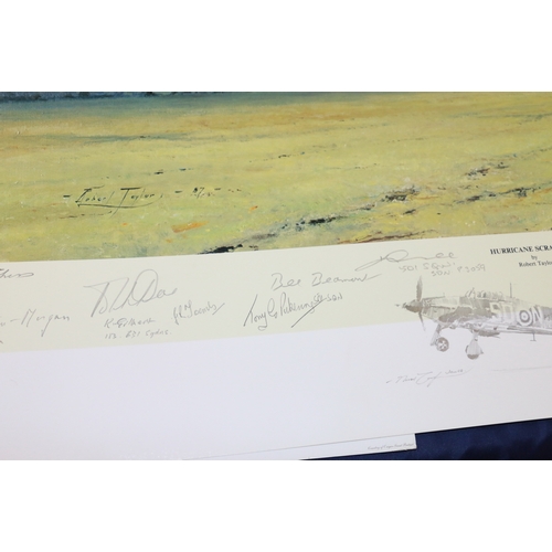 520 - ROBERT TAYLOR Hurricane Scramble Print, pencil signed limited edition 4/1000, image size 4... 