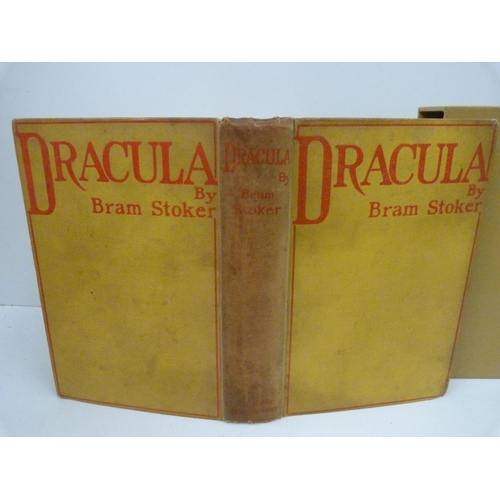 101 - STOKER BRAM.  Dracula. Orig. yellow cloth with red lettering. Concludes with advert for The Shoulder... 