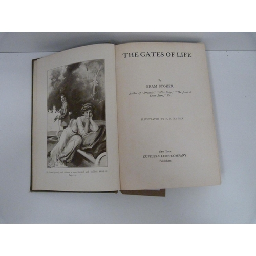 116 - STOKER BRAM.&nbsp;&nbsp;The Gates Of Life. Frontis. Orig. green cloth, lacking front free endpaper. ... 