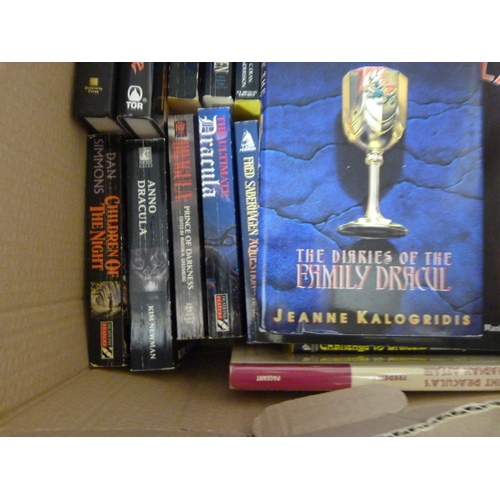 139 - STOKER BRAM.&nbsp;&nbsp;Dracula in fiction by other authors, & sequels. A carton of various vols... 