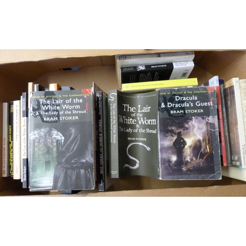 143 - STOKER BRAM.&nbsp;&nbsp;Works. A carton of paperbacks incl. foreign language eds.