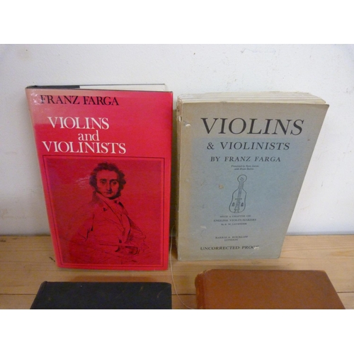166 - FARGA FRANZ.&nbsp;&nbsp;Violins & Violinists. Signed ltd. ed. deluxe 49/200. Calf, rubbing to ex... 