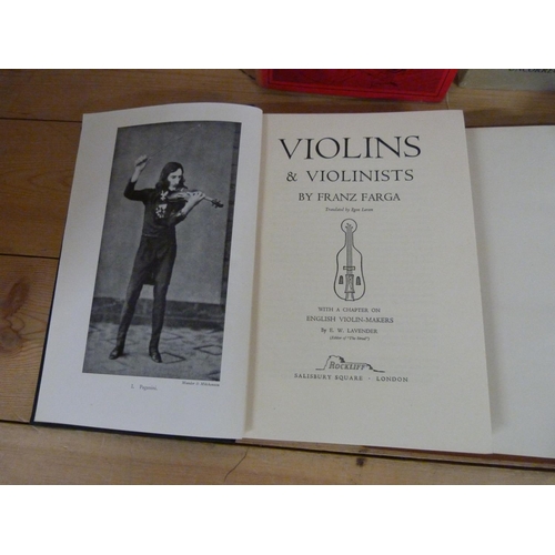 166 - FARGA FRANZ.&nbsp;&nbsp;Violins & Violinists. Signed ltd. ed. deluxe 49/200. Calf, rubbing to ex... 