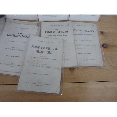 186 - Fabian Tracts.&nbsp;&nbsp;11 various. Late 19th/early 20th cent.; also 1 other item.&nbsp;&nbsp;... 