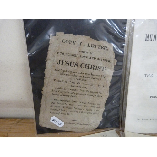186 - Fabian Tracts.&nbsp;&nbsp;11 various. Late 19th/early 20th cent.; also 1 other item.&nbsp;&nbsp;... 