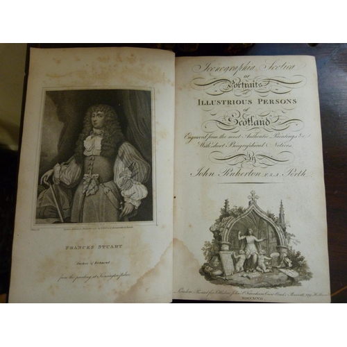 247 - PINKERTON JOHN.&nbsp;&nbsp;Portraits of Illustrious Persons of Scotland. Eng. frontis & plates. ... 