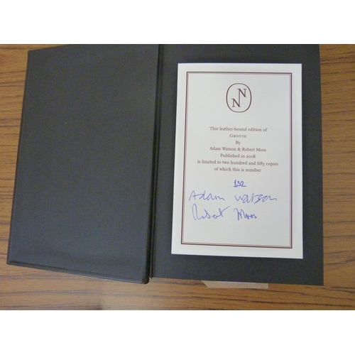 265 - WATSON ADAM & MOSS ROBERT.&nbsp;&nbsp;Grouse. Signed ltd. ed. 132/250 in dark calf. Col. & o... 
