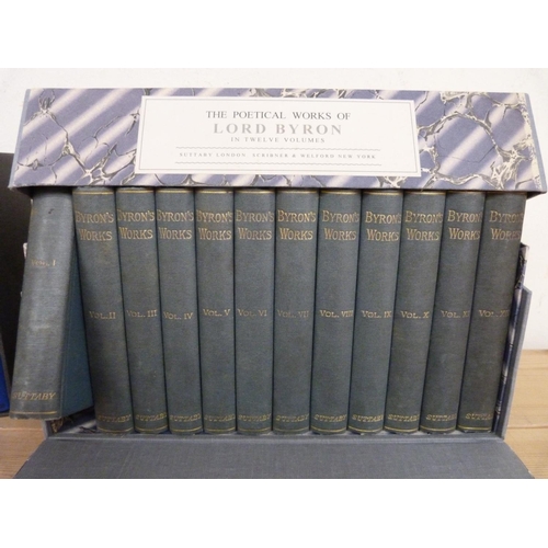 294 - LONGFELLOW.&nbsp;&nbsp;Author's Pocket-Volume ed. of 11 vols. in qtr. blue cloth & later slip ca... 