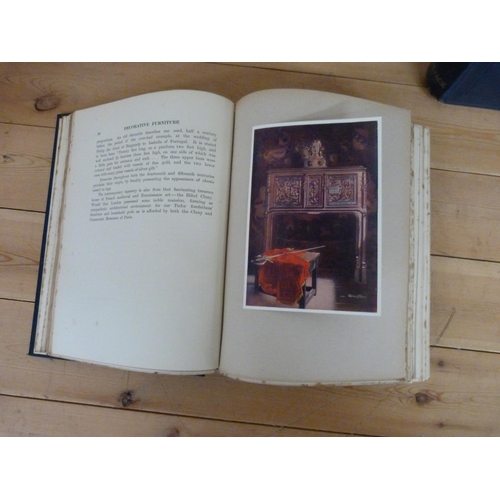 312 - FOLEY EDWIN.&nbsp;&nbsp;The Book of Decorative Furniture. 2 vols. Tipped in col. plates & other ... 